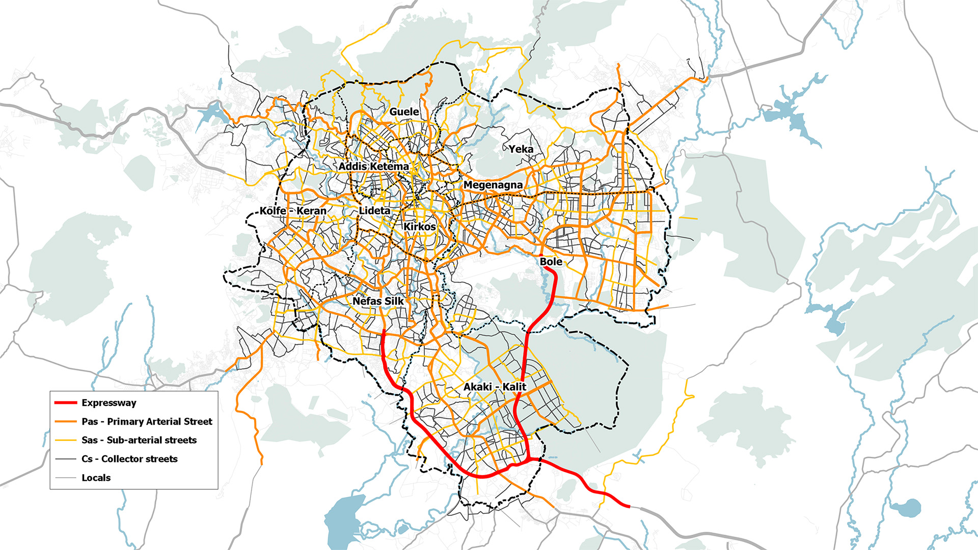 Proposed road network