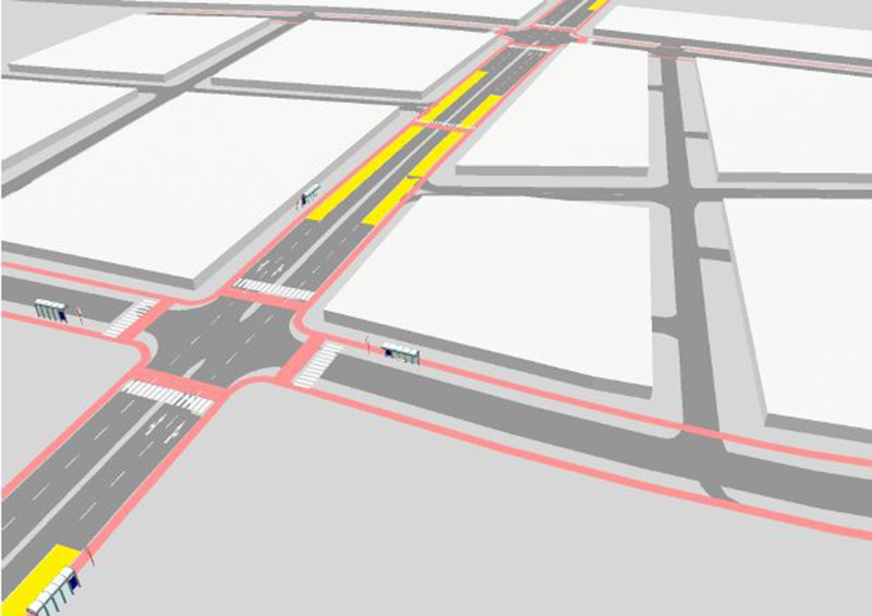Micro-simulazione 3D della rete stradale