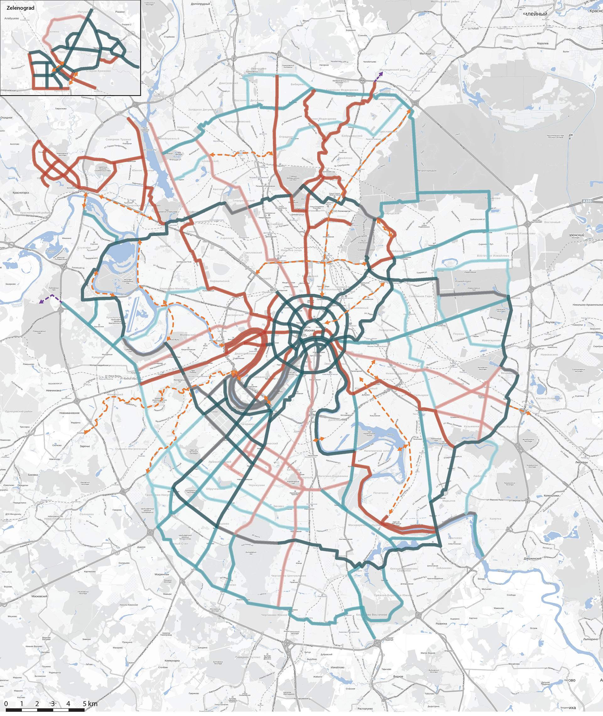 Map Of The Cycle Network 2020 Implementation Stages 