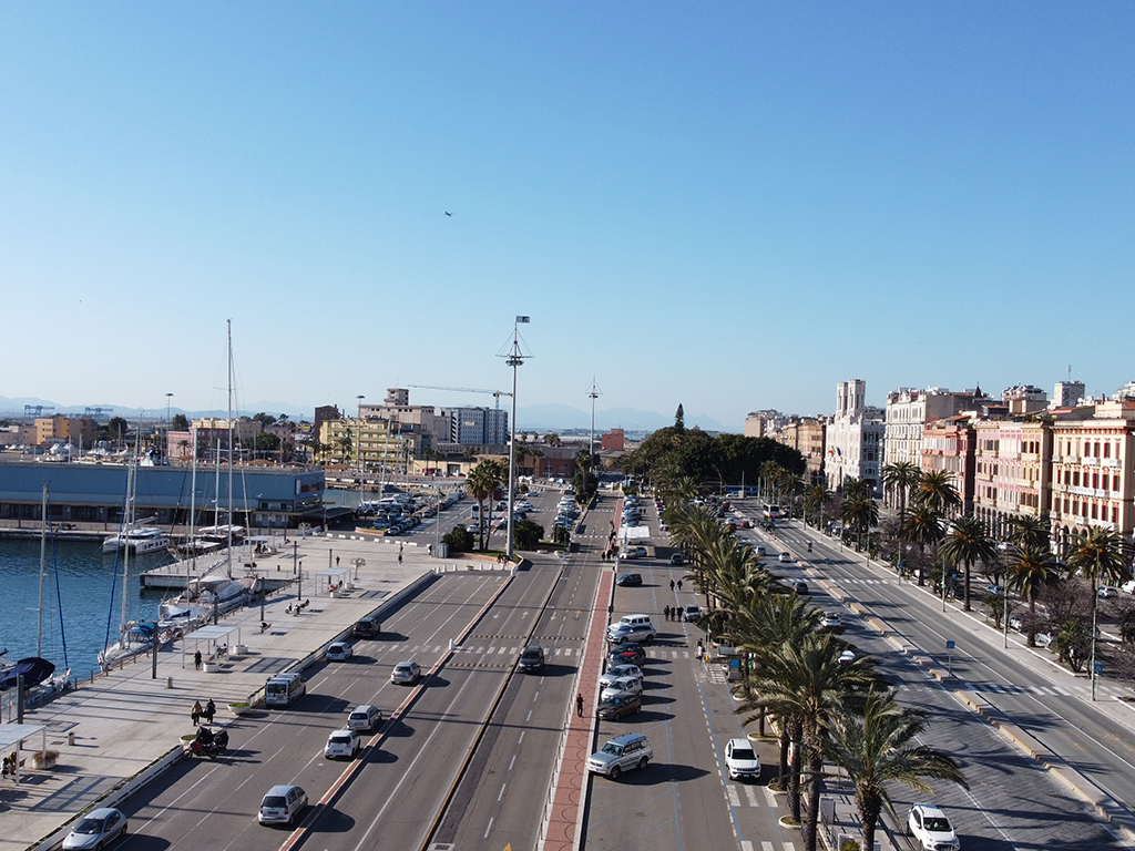 Il lungomare di Cagliari