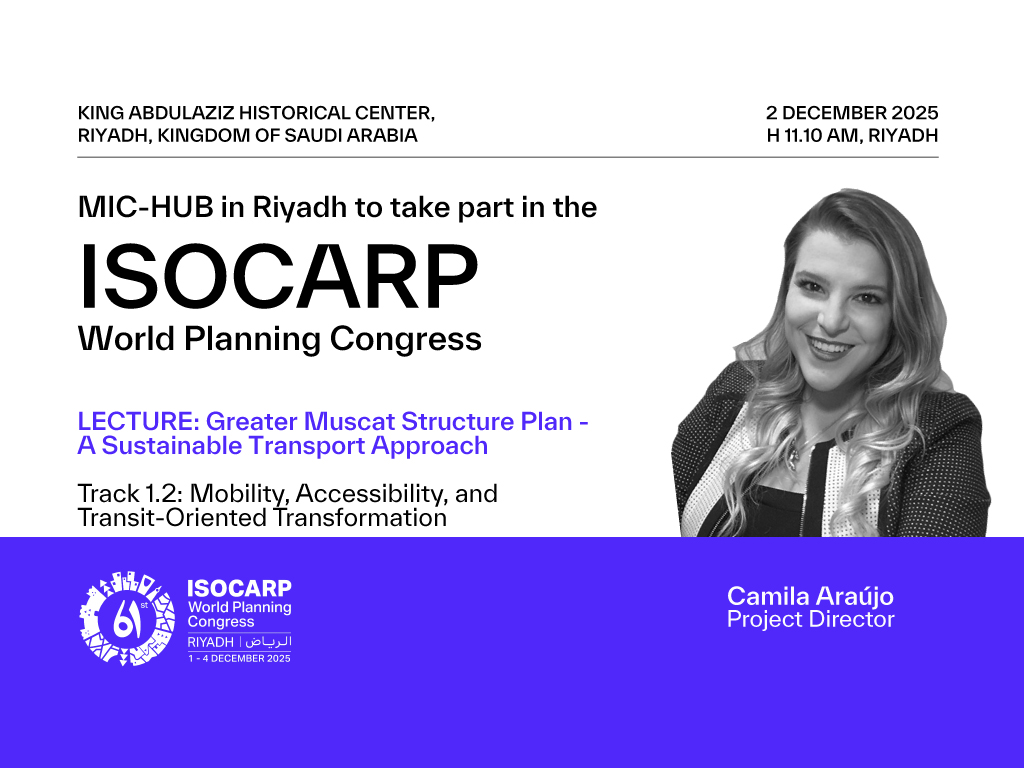 Featured image of  MIC-HUB at the ISOCARP World Planning Congress in Riyadh, Saudi Arabia