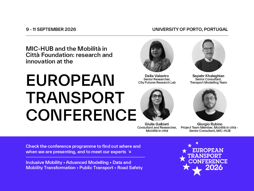 Featured image of  MIC-HUB and the Mobilità in Città Foundation at the European Transport Conference