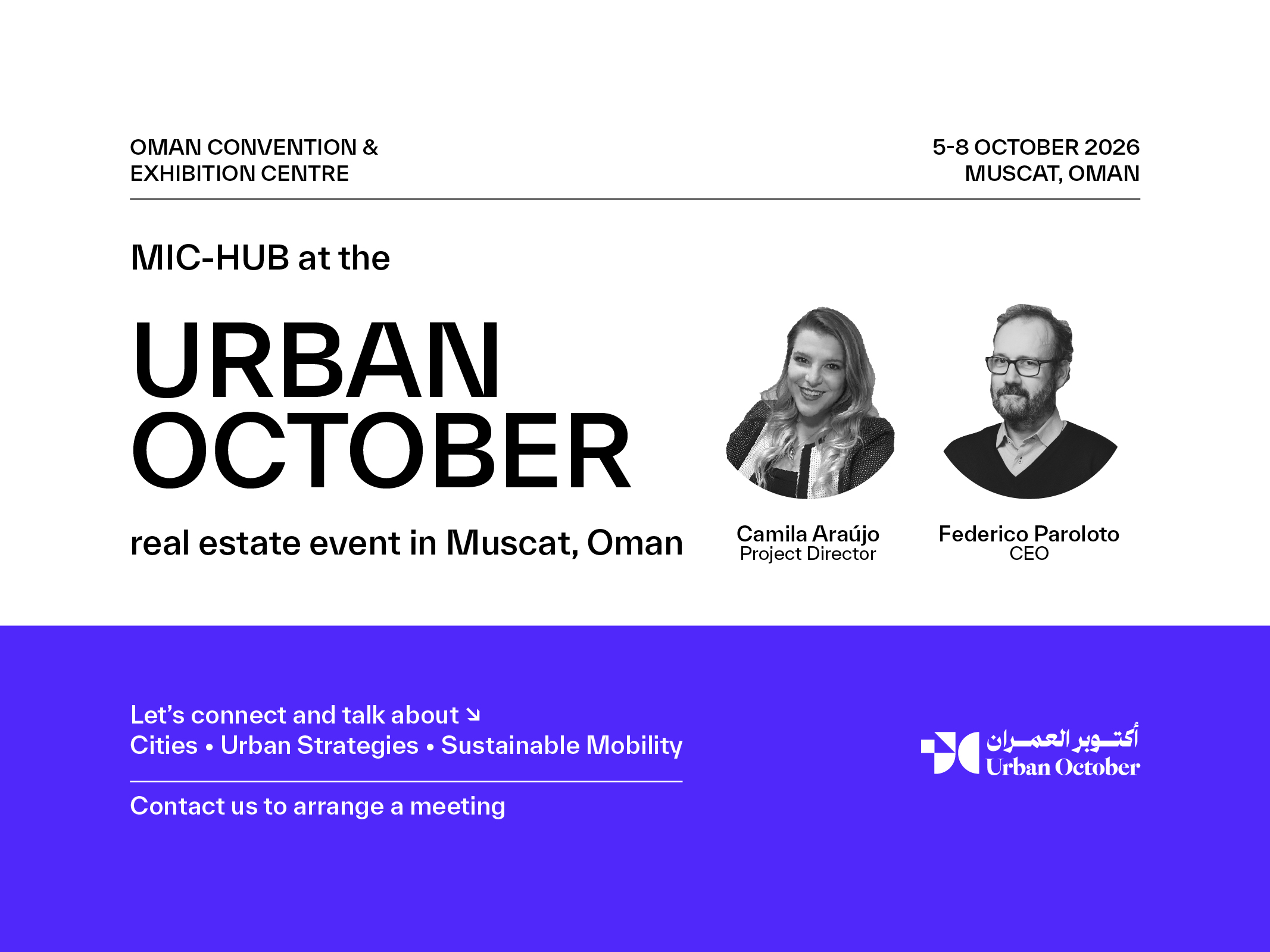 Featured image of MIC-HUB at Urban October in Muscat, Oman